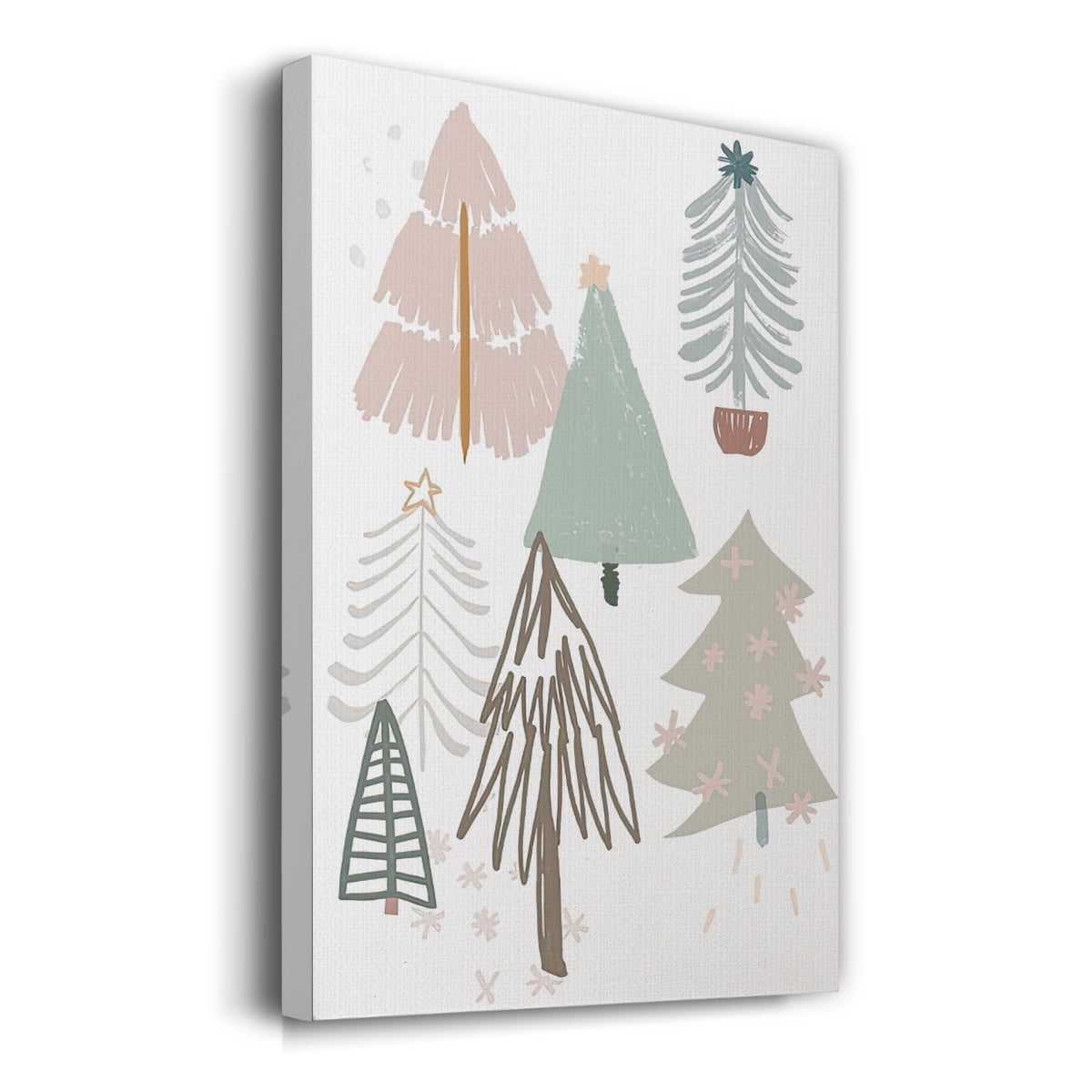 Christmas Tree Sketchbook Collection B- Gallery Wrapped Canvas