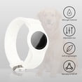 thumbnail image 2 of Collar para perro Apple AirTag (blanco), funda ajustable de silicona antipérdida, accesorios para collar de perro y gato con seguimiento GPS para perros pequeños, medianos, gatos y mascotas, 2 of 5