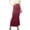 Wine, variant on Fnooota Womens Maxi Skirts, Summer Stretch High Waist A-Line Bodycon Skirts Long Skirts Wine Size S-2XL