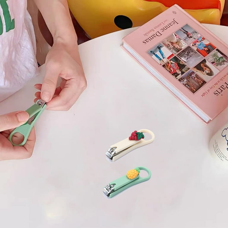 2Pcs Fingernail Clipper,Very Sharp and Cute Nail Clippers,Suitable