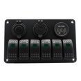 thumbnail image 3 of Panel de Interruptores Bascuntes para USB de ,1 de Voltímetro Digital para Vehículos, Vehícu Yotijar Panel de interruptores basculantes de 6 bandas, 3 of 10