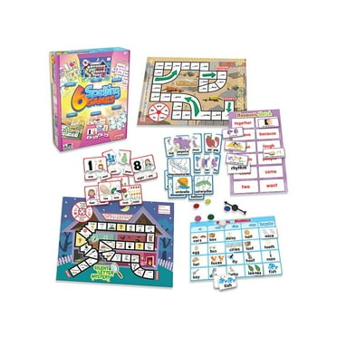 Junior Learning Spelling Games Set, 6  Years, Educational Board Games for Language Arts