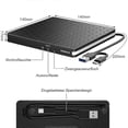 thumbnail image 5 of Unidad de DVD externa USB 3.0 tipo C, grabadora de CD/DVD +/-RW, portátil, para PC, portátil, escritorio y MacBook., 5 of 5