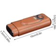 thumbnail image 2 of Cigar Leather Humidors, Cigar Leather Box, Brown Leather Humidors1pc, 2 of 4
