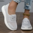 thumbnail image 4 of CHICVOMEY Breathable Mesh Slip-On for Women Walking Shoes with Arch Support Walking & Runing Sneakers with Slip-Resistant Sole for Walking & Standing All Day, 4 of 6