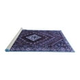 thumbnail image 2 of Ahgly Company Machine Washable Indoor Rectangle Persian Blue Traditional Area Rugs, 8' x 10', 2 of 4