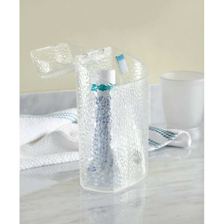 Austin Covered Toothbrush Holder Clear/Brushed – iDesign