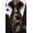 Black and Gold, variant on Mens Gold Ties Silk Paisley Necktie and Pocket Square Cufflinks Set