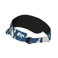 thumbnail image 2 of Fuzoiu cute winter bear Print Adult Sunscreen Visor Cap,Adjustable Summer Cap for Men Women,Unisex Running Outdoor Beach Hat, 2 of 7
