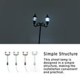 thumbnail image 3 of tredstone Mini Landscape Streetlight Prop Simulation Light Model Miniature Lamp Props Scene Layout Decoration Lighting Decor Accessories Green/White, 3 of 6