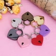 thumbnail image 6 of UNTERING Lock Love Padlock Vintage Heart Shape Lock With for Key Metal for Wish Lock for Bag Suitcase Luggage Diary Book Jewelry, 6 of 8
