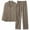 6-Brown, variant on Silky Satin Pajama Set for Women Button Down Long Sleeve Sleepwear 2 Piece Loungewear Soft Lightweight Nightwear