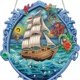 thumbnail image 3 of Kit de arte con diamantes imitación Cgtredaw 5D puntos pintura Velero en Forma Especial para Ventanas jardín, 3 of 9