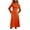 Orange, variant on WJHWSX Dresses for Women,Womens Fall Dresses,Casual Dresses for Women,Long Sleeve,V Neck,Breathable,Solid,M(US:6)