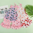 thumbnail image 2 of 2PCS Dog Dresses Set, Dog Summer Beach Skirts, Braces Skirt Apparel Swimsuit Outfit for Cat Small Medium Dog Strawberry XS, 2 of 6