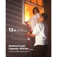 thumbnail image 3 of KFFKFF Fire Escape Ladder, 2-Story 13FT Retractable Emergency Fire Ladder, Lightweight Aluminum Alloy Safety Escape Ladders with Sturdy Polyester Strap, 3 of 9