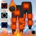 thumbnail image 2 of AnuYalue Heated Pants for Men 8 Areas Heat Rechargeable Heating Drawstring Pant Winter Fleece Warm USB Charging Sweatpants, 2 of 8