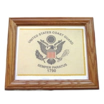 Framed American Military Flag, United States Coast Guard Flag, Solider, Veteran Gift. Patriotic Wall Decor, Wall Art.