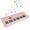 Pink, variant on Xirurus 37 Key Electronic Keyboard Piano 200 Tones 200 Rhythms 35 Demos Musical Instrument with Microphone Dual Power Mode Portable Music Piano Keyboard Gift for Beginners Blue (20.5 inches / 52 cm)