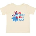 thumbnail image 3 of Inktastic My First 4th of July with Dinosaur Boys or Girls Baby T-Shirt, 3 of 5