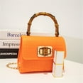 thumbnail image 4 of Women's Fashion Crocodile Pattern Small Square Bag - Bamboo Handle Design, 4 of 5
