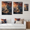thumbnail image 4 of Designart "Alps Peaks France French wall decor I" France Print on Natural Pine Wood, 4 of 5