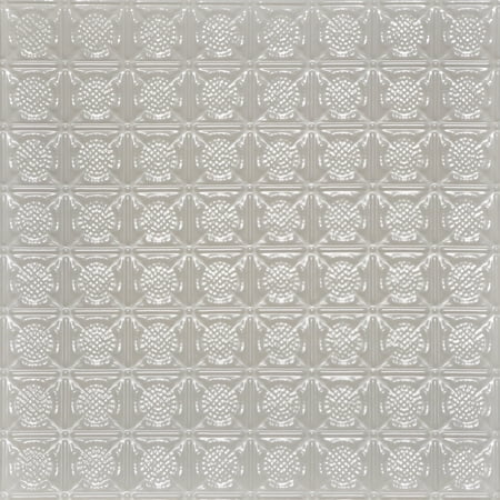 234 - Tin Plated Drop-In Ceiling Tile in Eggshell White (48 Sq.ft/ Pack) - 12 Pieces