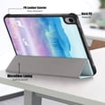 thumbnail image 5 of Decase Case for iPad 10th Generation (10.9-inch 2022), Smart Cover Auto Wake/Sleep Slim Trifold Stand Premium Protective Hard PC Back Cover for New Apple iPad 10.9 Inch, 1-Sea, 5 of 8