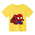 thumbnail image 3 of Nuevas camisetas de Spiderman para niños y niñas, camisetas con estampado de dibujos animados para niños de 3, 4 y 5 dígitos, camisetas de manga corta de verano para bebés, 3 of 5