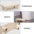 thumbnail image 3 of 1pc Wood Footstool Household Kid Stool Living Room Stool Furniture (Wood Color), 3 of 4
