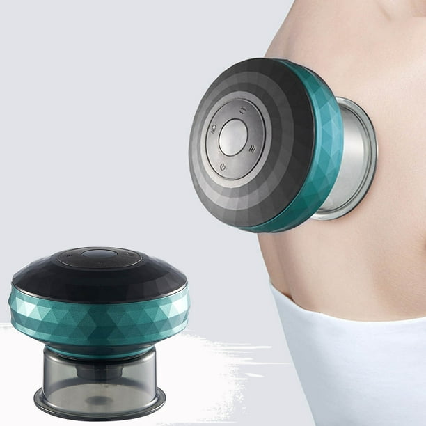 Masajeador de ventosas con vibración roja, dispositivo de ventosas recargable, dispositivo de raspado eléctrico de 5 ml