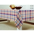 thumbnail image 5 of Solino Home Linen Plaid Tablecloth 60 x 90 Inch - 100% Pure Linen Fall Multicolor Table Cloth for Rectangle Tables - Autumn, Fall Flavors Madras, Machine Washable Tablecloth, 5 of 6