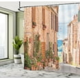 thumbnail image 5 of Ambesonne Rustic Shower Curtain, Medieval Old Village, 69"Wx84"L, Tan, 5 of 5