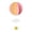 Pink, variant on Beauos Round Hot Air Balloon Hanging Decor Paper Cloud Garland for Nursery Bedroom Birthday Party Classroom Decor (1Pcs, 7.5X7In) Pink