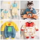 thumbnail image 2 of Baby Girl Outfits Monos Kids Romper Boys Top de manga larga Animal de dibujos animados Baberos de algodón Niños Outwear Ropa infantil Set18M (Tamaño 90) Gao Jinjia LED, 2 of 2