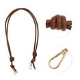 thumbnail image 3 of Unique Bargains 1 Pc Fashionable Handbag Strap for Office Deep Brown PU Metal, 3 of 4