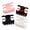 black/shell white/ pink/tortoiseshell, variant on TAVENE 6 PCS 2.5 Inch Double Row Teeth Hair Claw Clips Small Tortoise Shell Plastic Hair Jaw Clips Hair Barrettes Thick Medium Thin Hair Clips for Women