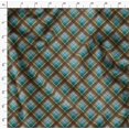 thumbnail image 4 of Soimoi Rayon Crepe Fabric Diagonal Check Print Fabric by Yard 46 Inch Wide, 4 of 5