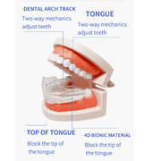 XIRQI Tooth Repair Kit,Improve the Condition of the Front Teeth Mouth Guard,Slows Cheek Muscle Contraction Teeth Whitening,Phase One