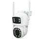 thumbnail image 5 of Cámara de Seguridad de Doble Lente para exteriores, vigilancia con inclinaciónica panorámica de 360, Imágenes Cristalinas, Deteción humana, Resistente material A ABS, 5 of 7