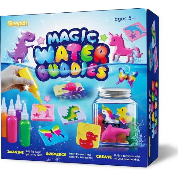 Aqua Fairy Water Gel Kit – DIY Magic Water Elf Toy & Squishy Maker for Kids (Ages 5-9) | Arts & Crafts