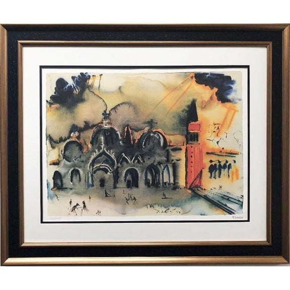 Salvador Dali "Venice Reconstructed" FRAMED Limited ART Generic