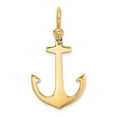 thumbnail image 3 of Auriga Fine Jewelry 14K Yellow Gold 3-D Polished Anchor Charm for Women (L-36.6 mm, W-19.75 mm), 3 of 6