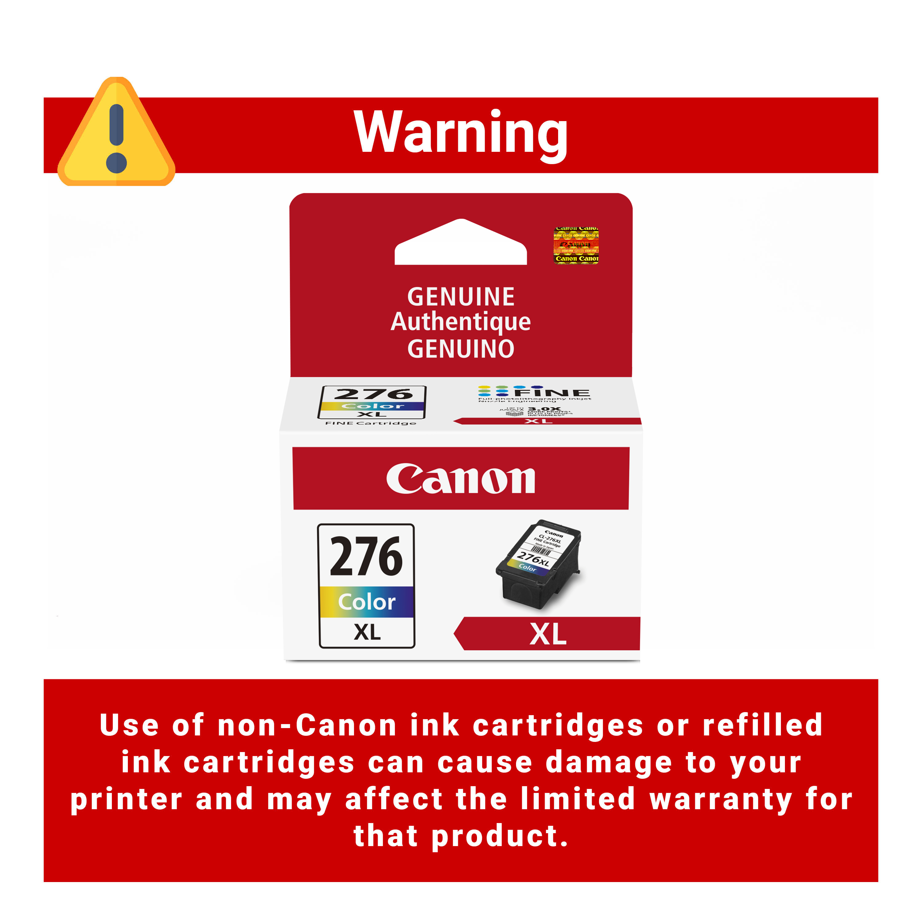 Canon CL-276 XL Color Ink Cartridge photo 4
