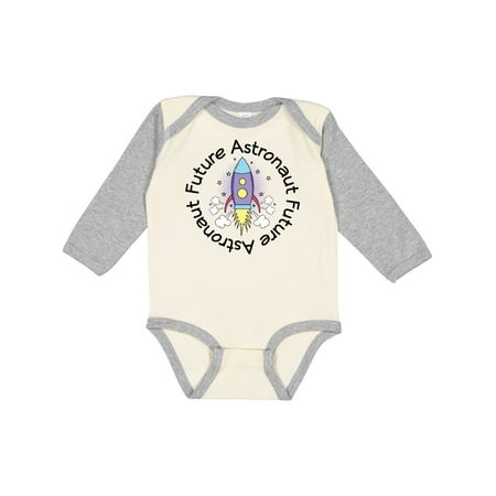 

Inktastic Future Astronaut Space Rocket Gift Baby Girl Long Sleeve Bodysuit