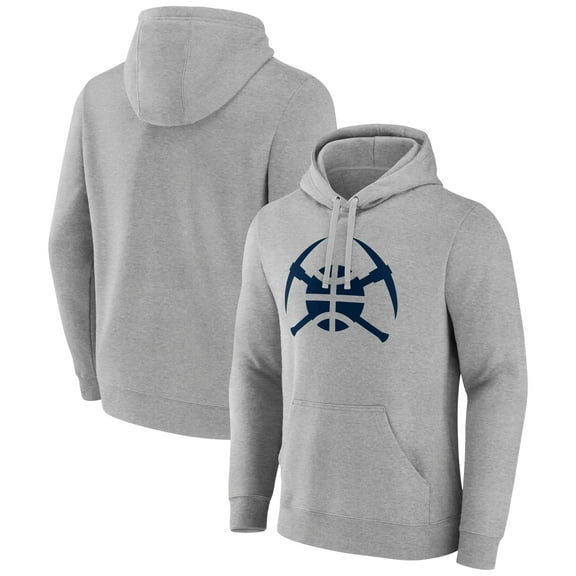 Men's Gray Denver Nuggets Alternate Logo Pullover Hoodie