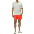 thumbnail image 2 of INSPIRE CHIC Men's Summer Solid Color Mesh Lining Swimming Board Shorts Orange 30, 2 of 5