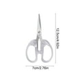 thumbnail image 2 of Eoozwa Simple Office Scissors Transparent Hand Helds Notepad Scissors Small Scissors For Art and Crafts Paper Cutting Knife,Precision Straight Fine Tips for Paper Cutting, Scrapbooking, 2 of 6