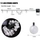thumbnail image 2 of Guirnaldas de luces solares, 50 luces decorativas LED de bola de cristal para exteriores de 23 pies para jardín, patio, Navidad, 2 of 5