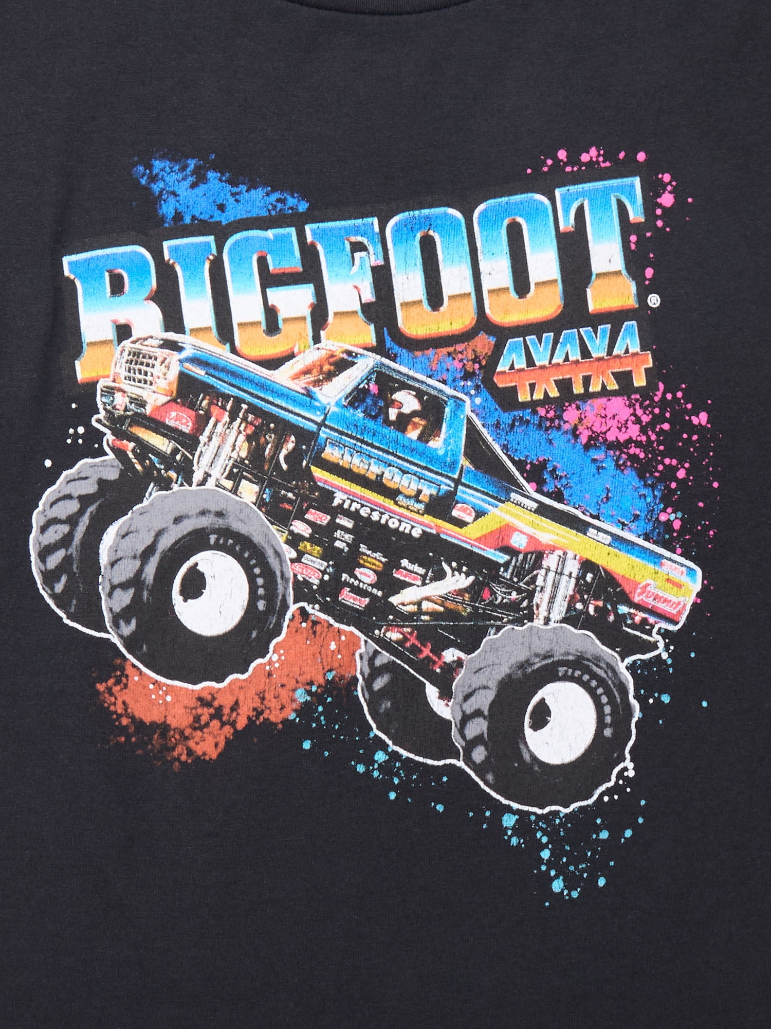 Bigfoot Jumpin Boys Graphic Tee with Short Sleeves, Sizes 4-18